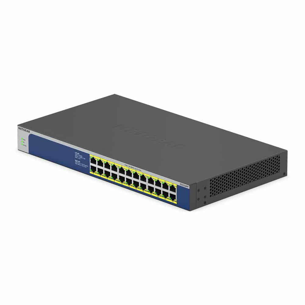 (image for) NETGEAR GS524PP 24 Port Gigabit Unmanaged PoE Switch 300W